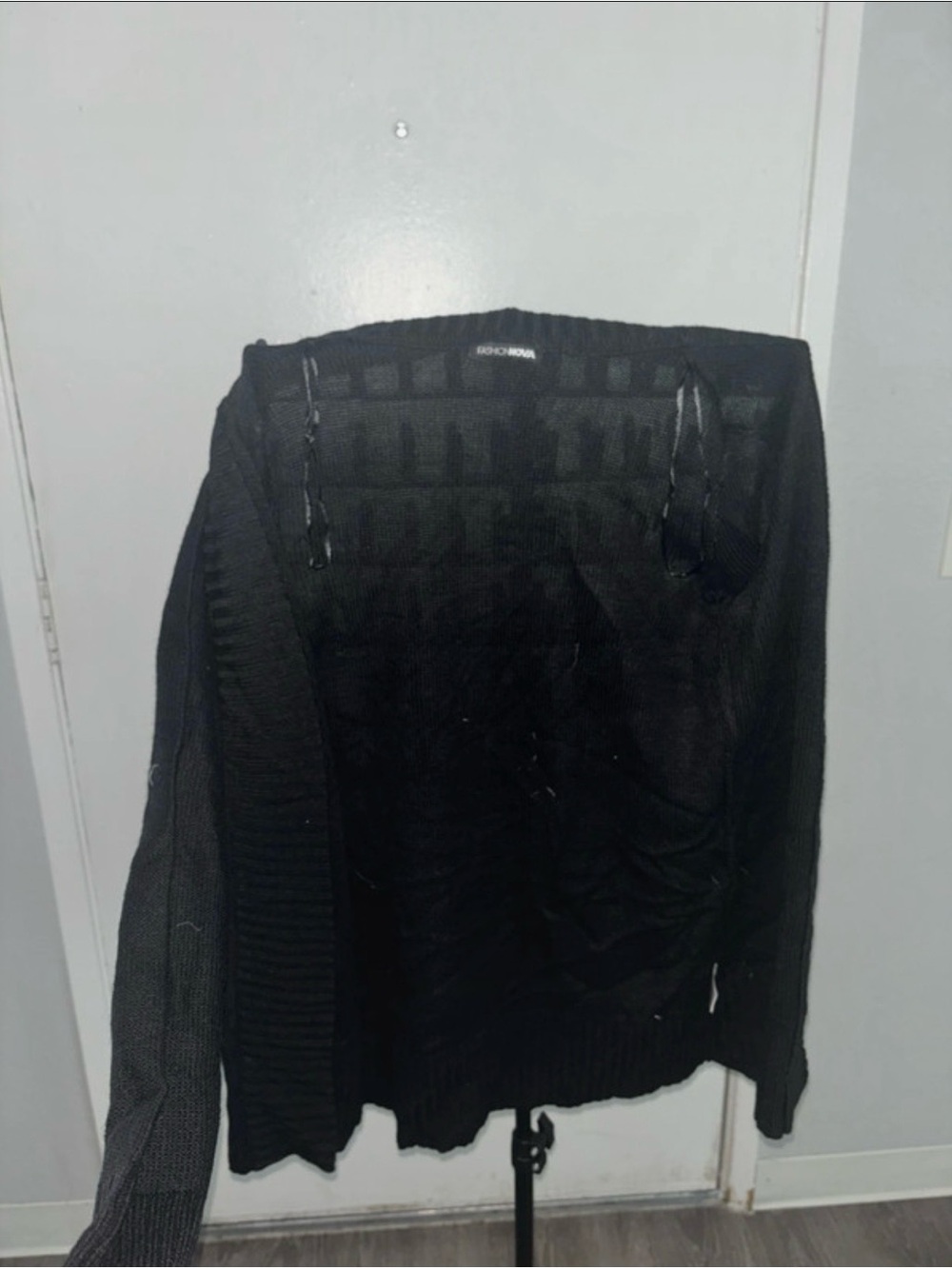 Women’s Black Sweater Knit Cardigan